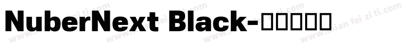 NuberNext Black字体转换
